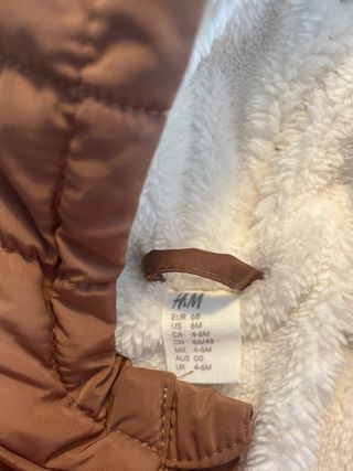 Buzo H&M bebé 4-6 meses invierno nieve