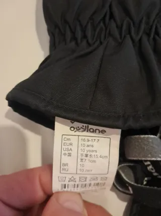 Guantes Wedze negros niñ@