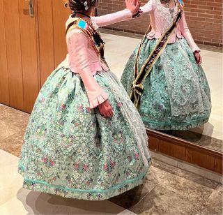 Traje Fallera Niña Talla 5-7 Años