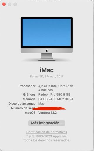 iMac 5K Retina 2017 i7 64GB RAM 2TB SSD