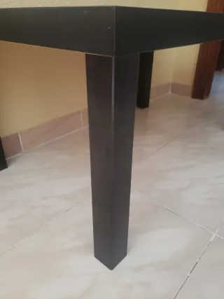 Mesa de centro negra de madera ikea