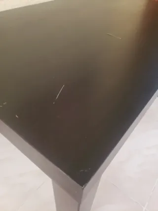 Mesa de centro negra de madera ikea