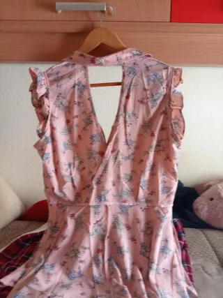 Vestido Verano Flores Volantes