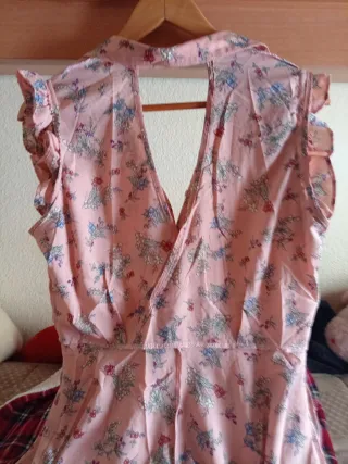 Vestido Verano Flores Volantes