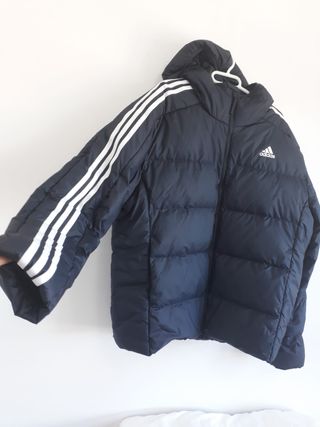 Abrigo acolchado Adidas azul