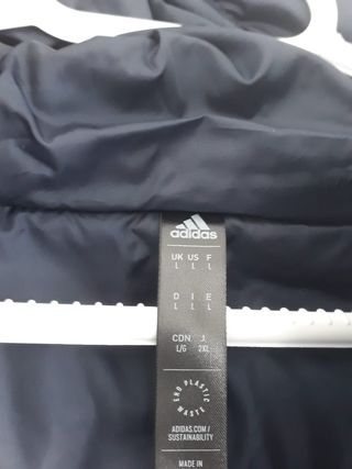 Abrigo acolchado Adidas azul