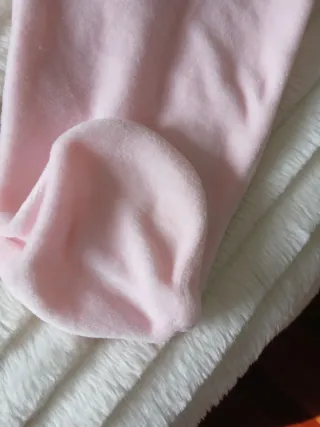 Pijama terciopelo niña rosa ideal bebe rebom