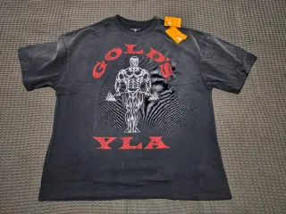 T-Shirt YoungLA Preta Estampa Musculoso