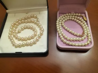 Lote 2 Collares Perlas Bannao