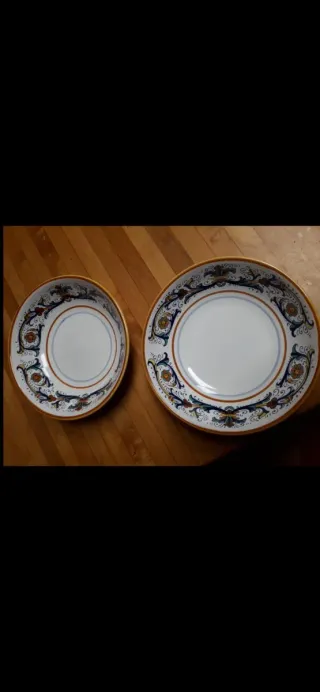 Set piatti decorati ceramica