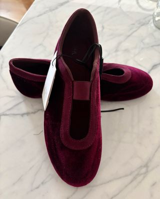 Bailarinas terciopelo Zara T.38 nuevas