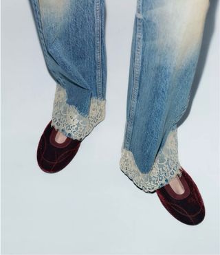 Bailarinas terciopelo Zara T.38 nuevas