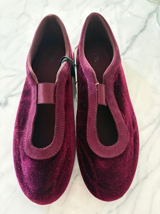 Bailarinas terciopelo Zara T.38 nuevas