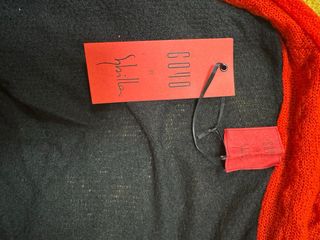 Chaqueta Sybilla doble cashmere negra/roja. Nueva