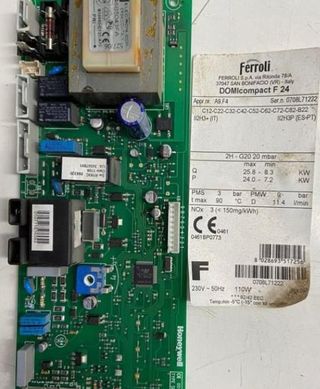 REPUESTOS DE CALDERA FERROLI DOMICOMPACT F 24