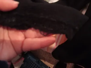 Blusa negra con encaje