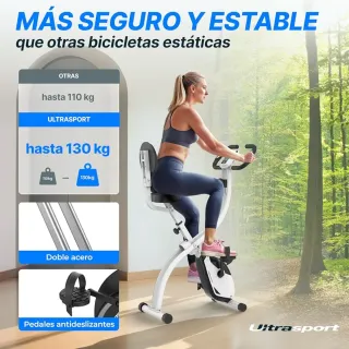 Bicicleta Estática Ultrasport F-Bike Plegable