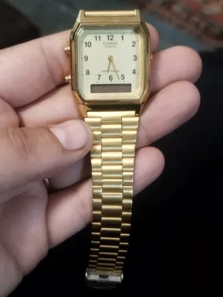 Reloj Casio Dorado Analógico-Digital