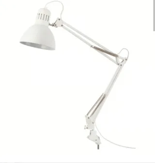 Lámpara flexo de escritorio blanca