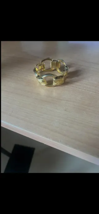 Bracciale dorato vintage effetto catena