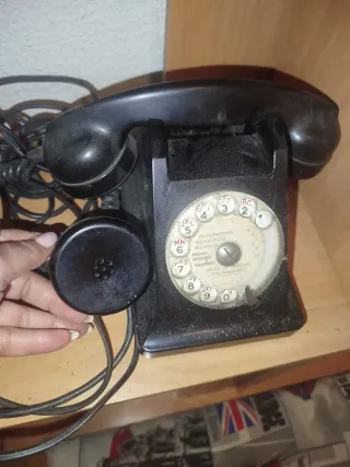 Teléfono antiguo francés auricular auxiliar 1950