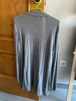 Chaqueta/jersey punto fino Mango Gris Mujer