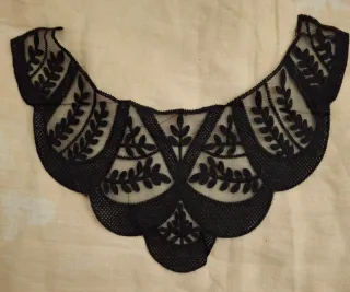 5 Cuellos de Encaje Bordados