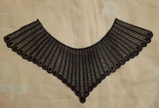 5 Cuellos de Encaje Bordados