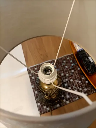 Lámparas de mesa vintage talladas