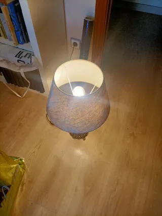 Lámparas de mesa vintage talladas