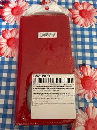 Funda Xiaomi Redmi Note 14 Pro/Pro+/X7 Roja