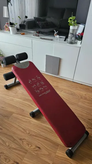 Banco de Abdominales Rojo