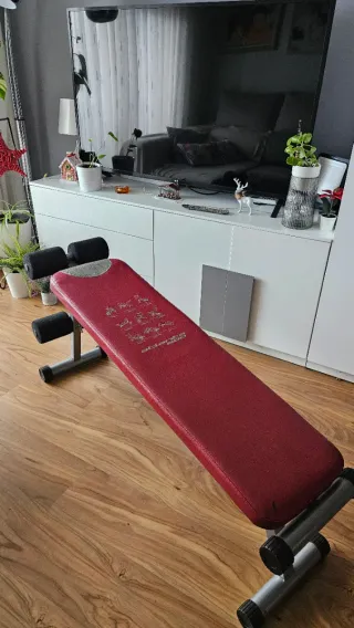 Banco de Abdominales Rojo