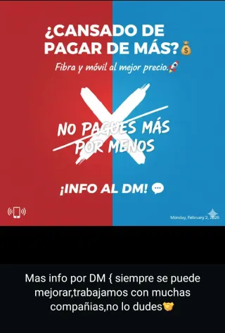 Tarifa de wifi y linias moviles