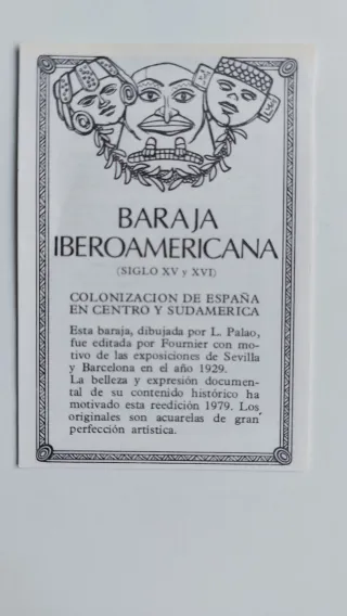 Baraja Iberoamericana Cartas de Heraclio Fournier