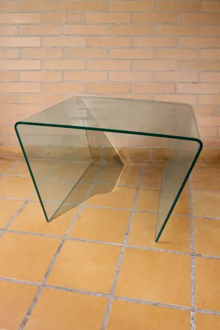 Mesa auxiliar cristal 1cm grosor