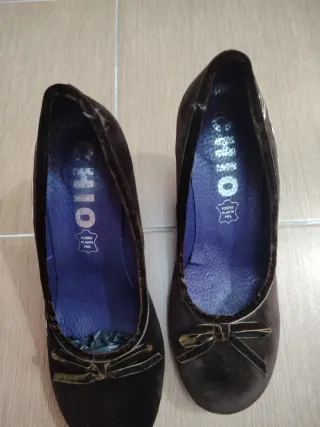 Zapatos marrones de tacón