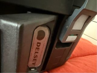 Valigia Delsey vintage nera