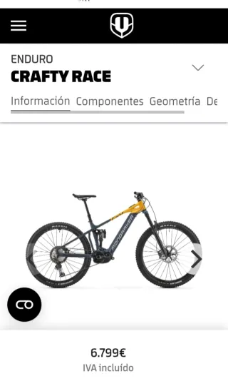 Mondraker Crafty Race  2025 talla L