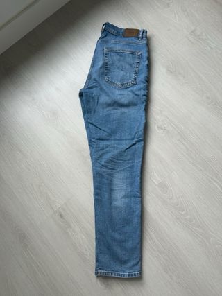 Pantalón Vaquero Zara Hombre Talla 44 Azul