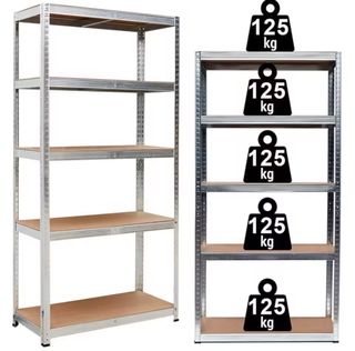 Estantería metálica 5 baldas 90x40x180cm