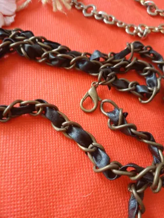 Lote cinturones metal y tela