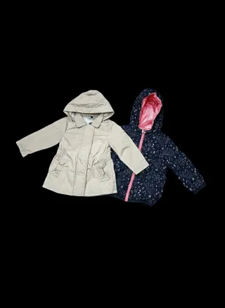 2 casacos rapariga 9-12 meses 3 Pommes