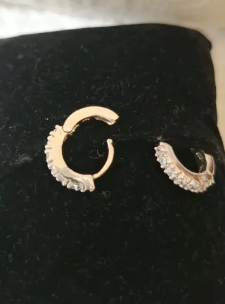 Pendientes Aro Circonitas Plata