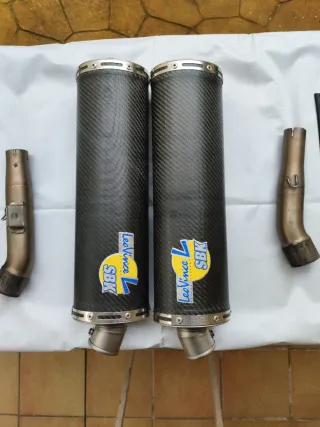 Doble Escape LeoVince Oval EVO II Carbono