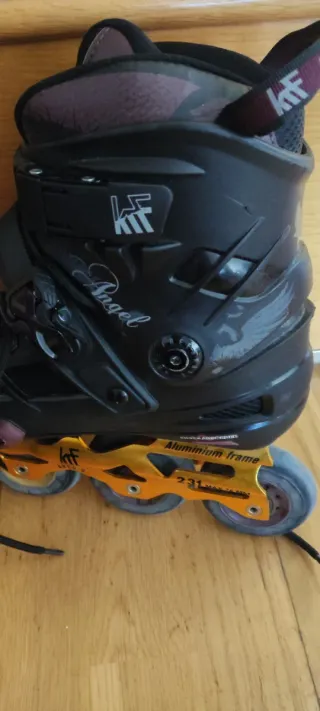 Patines en línea T38 Negros + Mochila