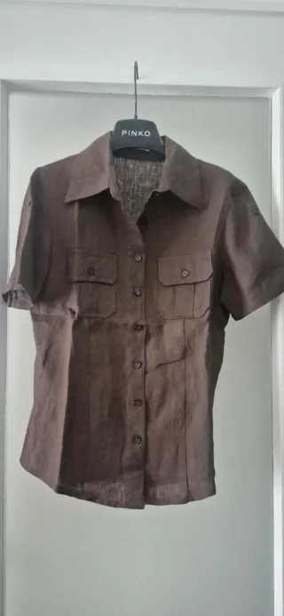 Camicetta mezza manica in lino tg. 42