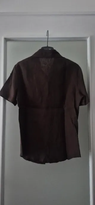 Camicetta mezza manica in lino tg. 42