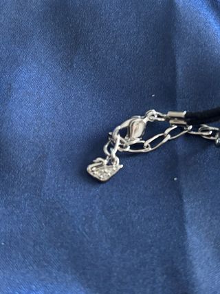 Pulsera Swarovski Cruz Plata