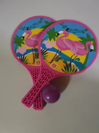 Racchette da spiaggia Mondo con fenicotteri